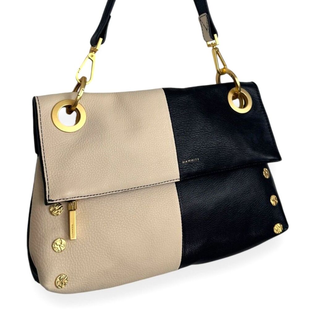 Hammitt VIP Montana Reversible Black White Gold Crossbody Shoulder Bag NWOT